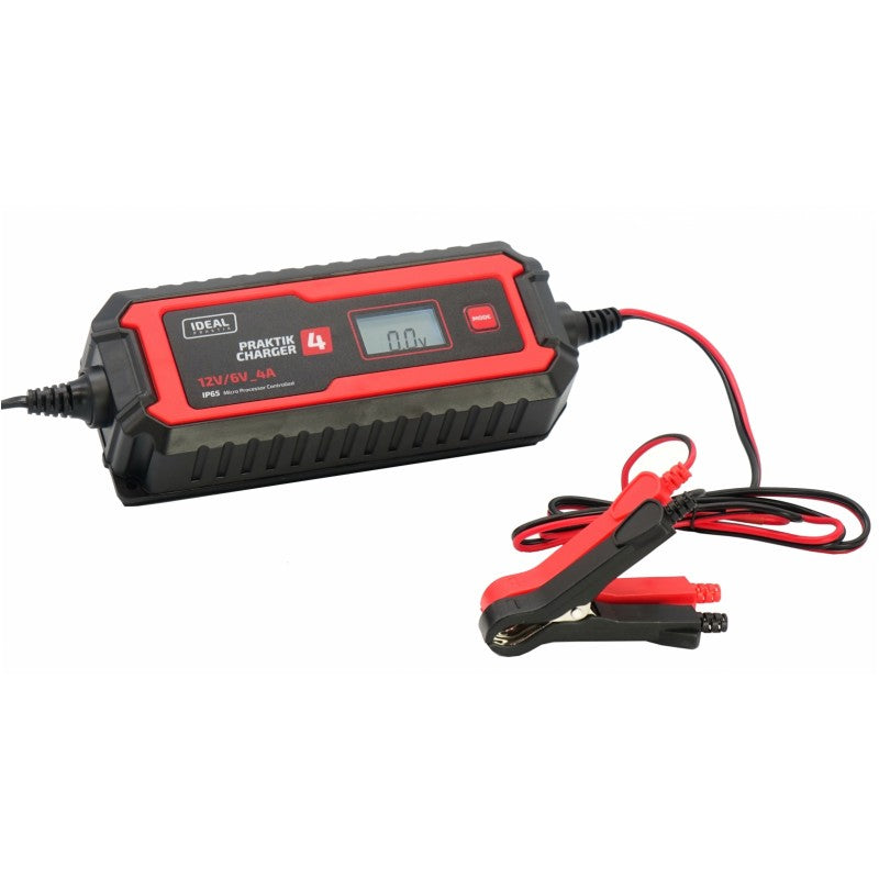 Cargador De Baterias Inteligente Praktik Charger 4 Lcd 6/12v