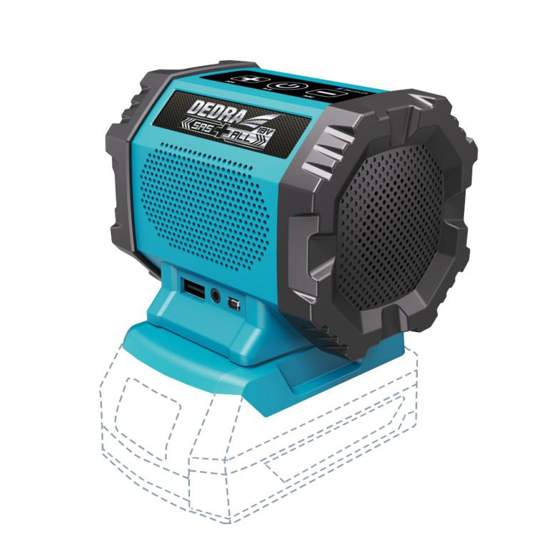 Bluetooth Battery Speaker 18v usb Sas