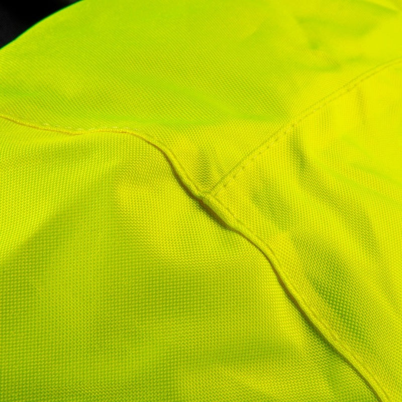 Gelbe, gut sichtbare, wattierte Arbeitsjacke, Größe L