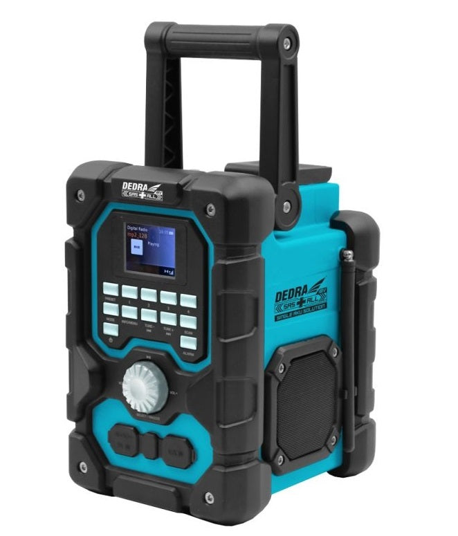 Akkumulátoros rádió Dab+/fm Bluetooth 18v Usb