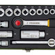 Set Of Socket Wrenches With Ratchets 3/8'' 24 Pcs.