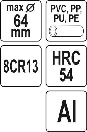 Pvc Rörskärare 64mm V-cut