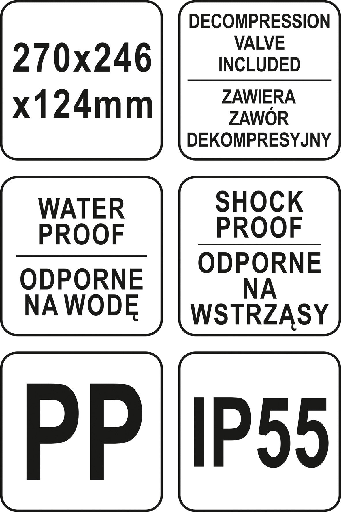 Carcasă pentru scule Hermet 270*246*124mm
