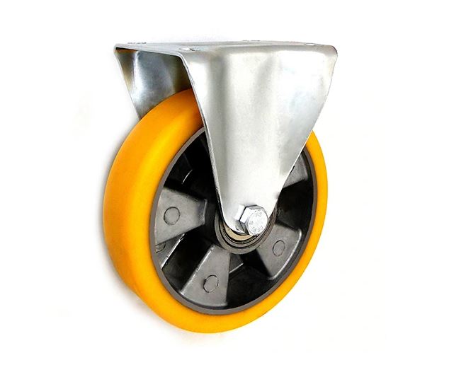 Aluminum + Polyurethane Wheel 180mm Fixed Housing A53p