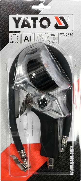 Tire Inflator With Pressure Gun