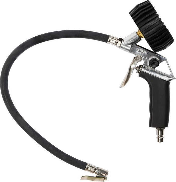 Tire Inflator With Pressure Gun