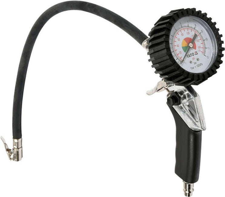 Tire Inflator With Pressure Gun