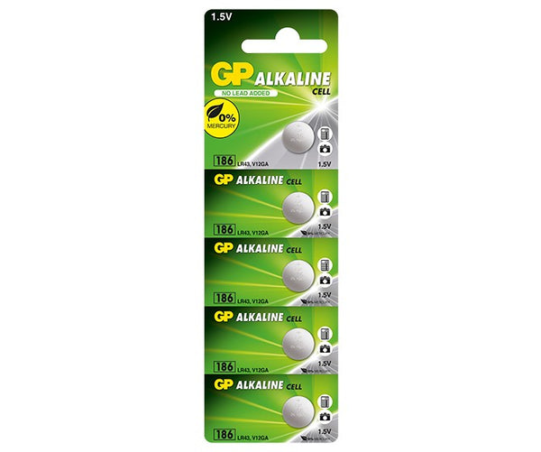 Alkoholická baterie do hodinek 1,5V 186 Lr43 V12ga D186a