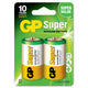 Super Alkaline Batteri Lr20 D 1,5v 2 Styck
