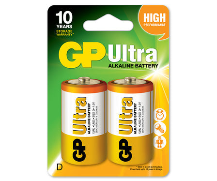 Batterij Ultra+ Alkaline Lr20 D 1,5v 2 st
