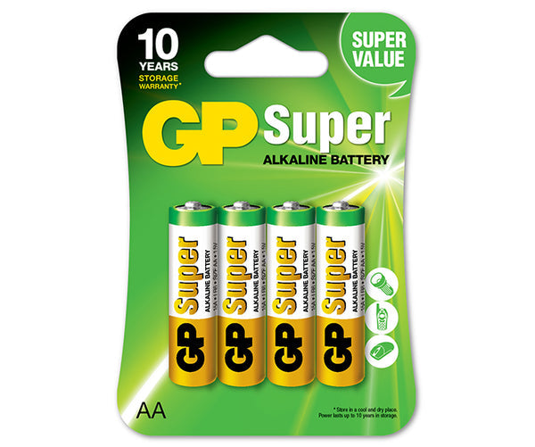 Super Alkaline Batterij Aa Lr6 1,5 V 4 Stuks