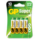 Super Alkaline Batterij Aa Lr6 1,5 V 4 Stuks