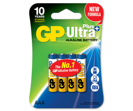 Batteri Ultra+ Alkaline Lr3 Aaa 1,5v 4st