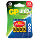 Batteri Ultra+ Alkaline Lr3 Aaa 1,5v 4st