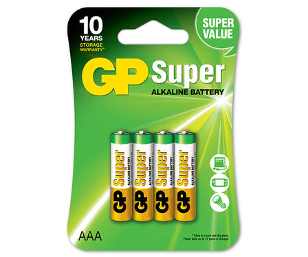 Pila Súper Alcalina Aaa 1.5v 4 Pzas