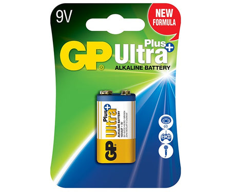 Ultra+ alkaliskt batteri 9v 6lf22