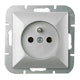 Pearl Single Socket P/t Z/u Silver