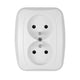 Advantage Double Prise P/t Z/u Blanc