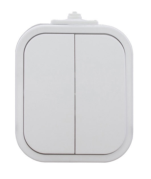 B2 Doppelschalter N/t Ip44 Weiß
