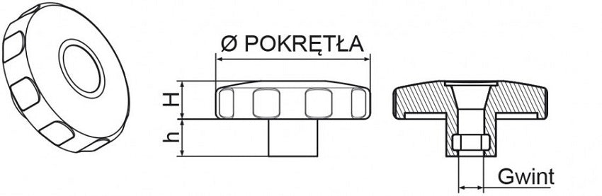 Manopola Stella Pok 04 Fi 30 M6 Pp 871
