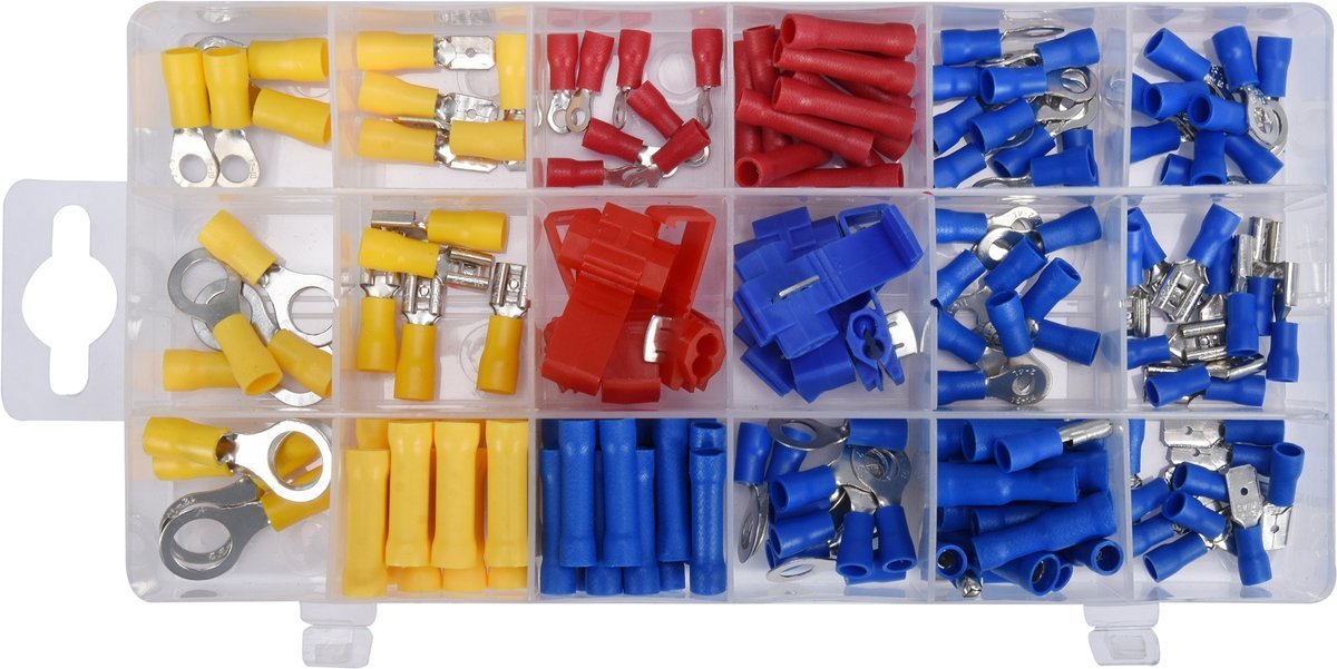 Kit de conectores eléctricos Mix 160 piezas