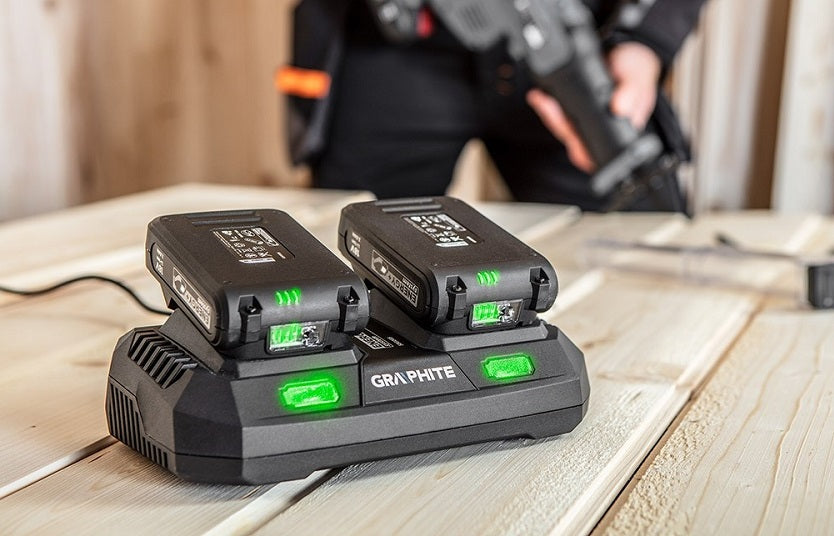 Dobbelt oplader til energi+ batterier