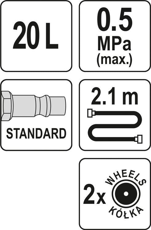 Pneumatic Oil Filler 20l.
