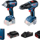 Gds18v-400 + Gsb18v-50 Set 1*2.0ah+1*5.0ah