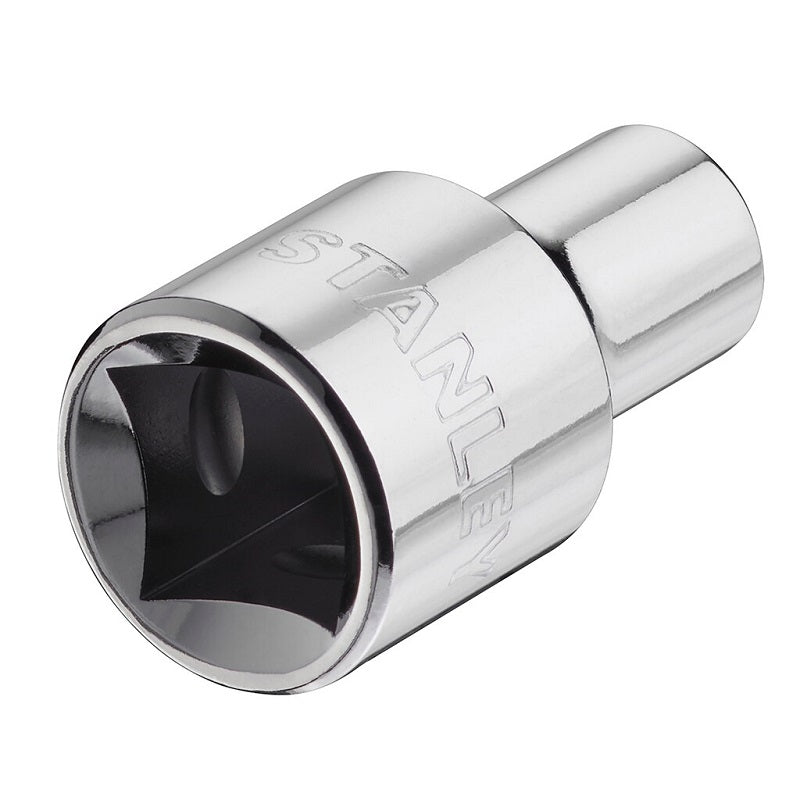 Short Socket 6-punkts Krom 1/2 17mm