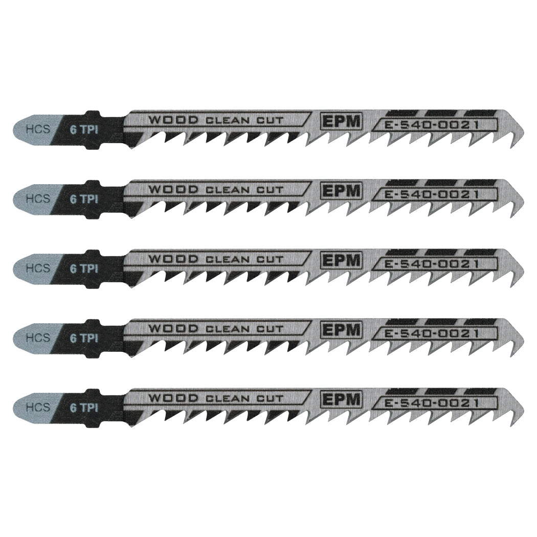 Jigsaw Blade 100mm 6tpi Wood T101d 5 Pcs