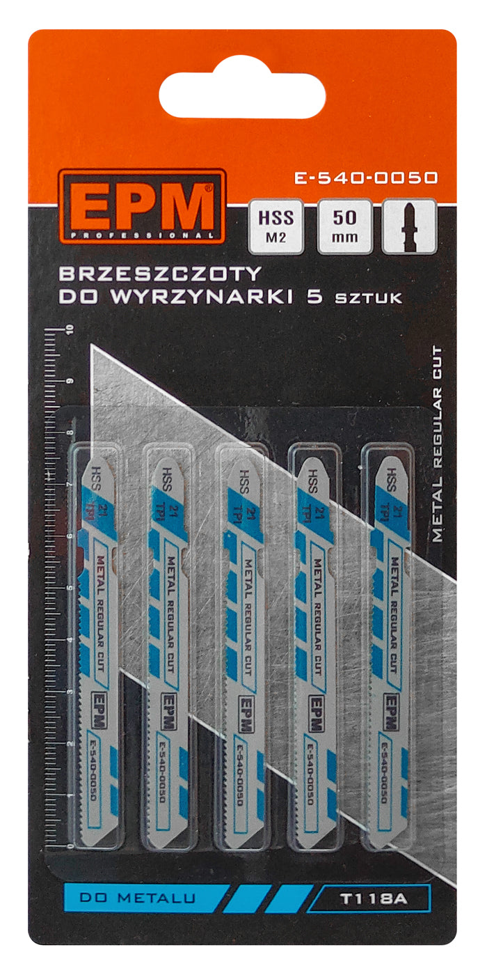 Lamă de ferăstrău puzzle 51mm 21tpi Metal T118a 5 buc