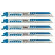 Reciprocating Saw Blade 225mm 14tpi Metal S1122b 5 Pcs