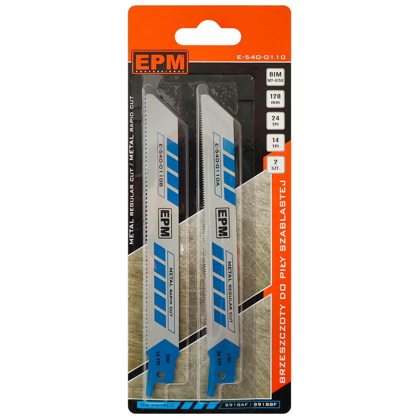 Säbelsägeblatt 150 mm 24+14 tpi Metall S918bf 2s