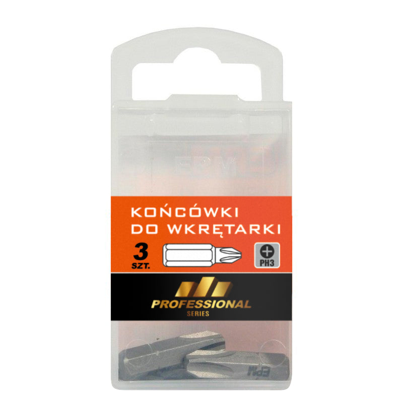 Ponta de chave de fenda 25mm 3pcs Ph3