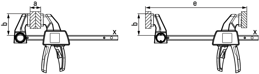 One-handed Universal Quick-clamp 600x80mm