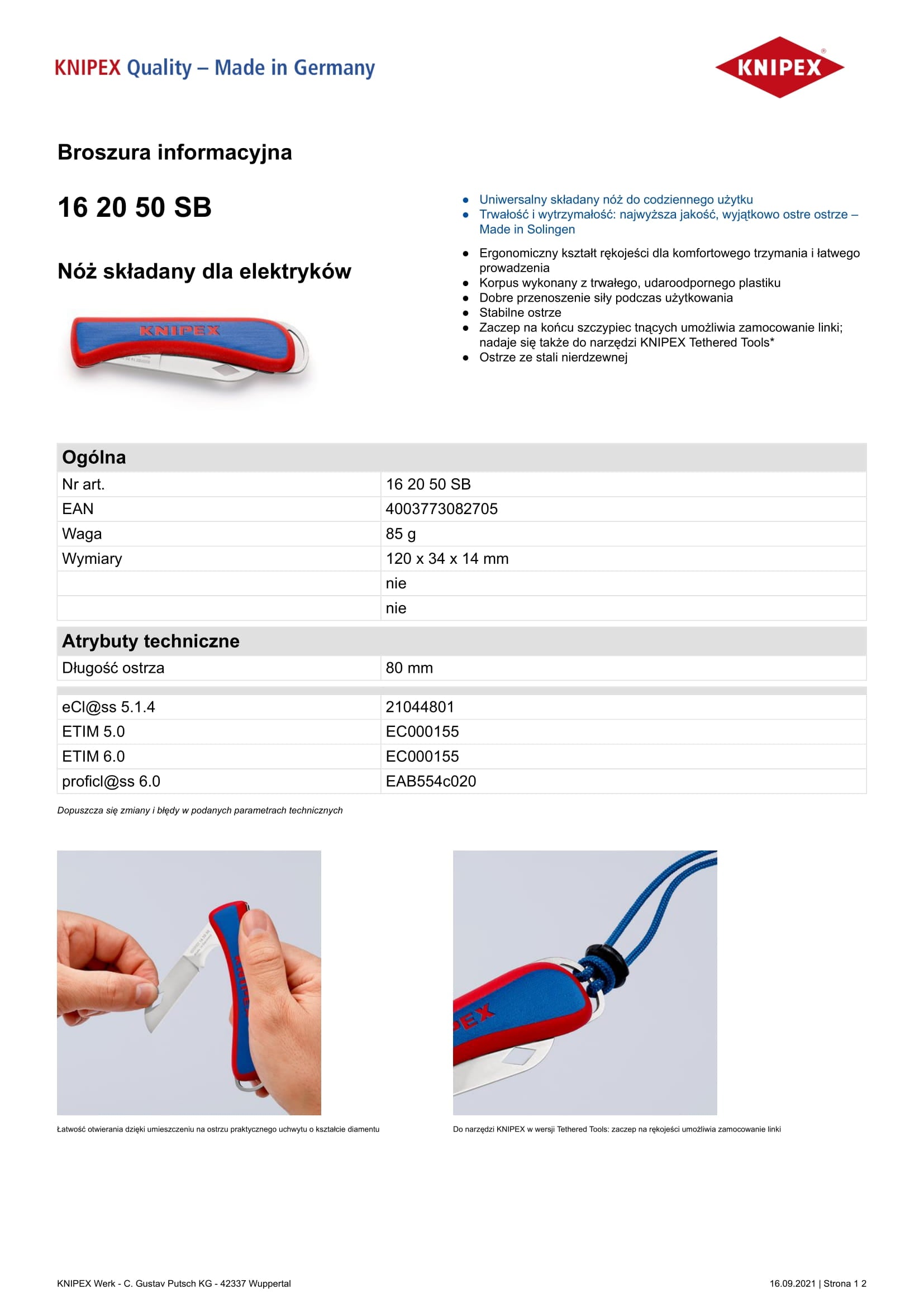 Coltello da installatore in acciaio inossidabile
