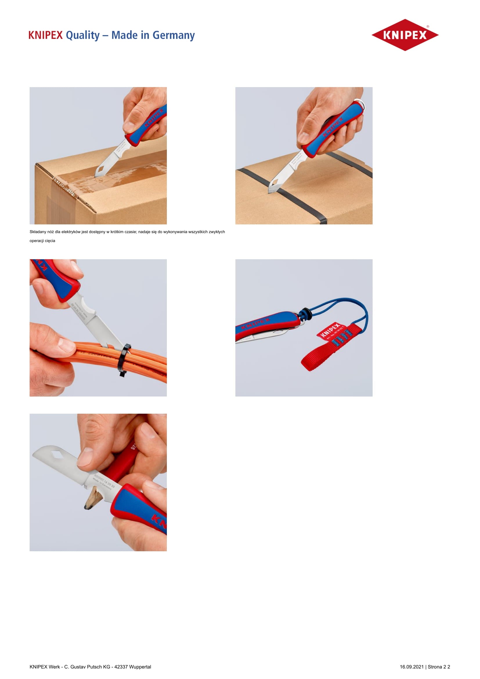 Coltello da installatore in acciaio inossidabile