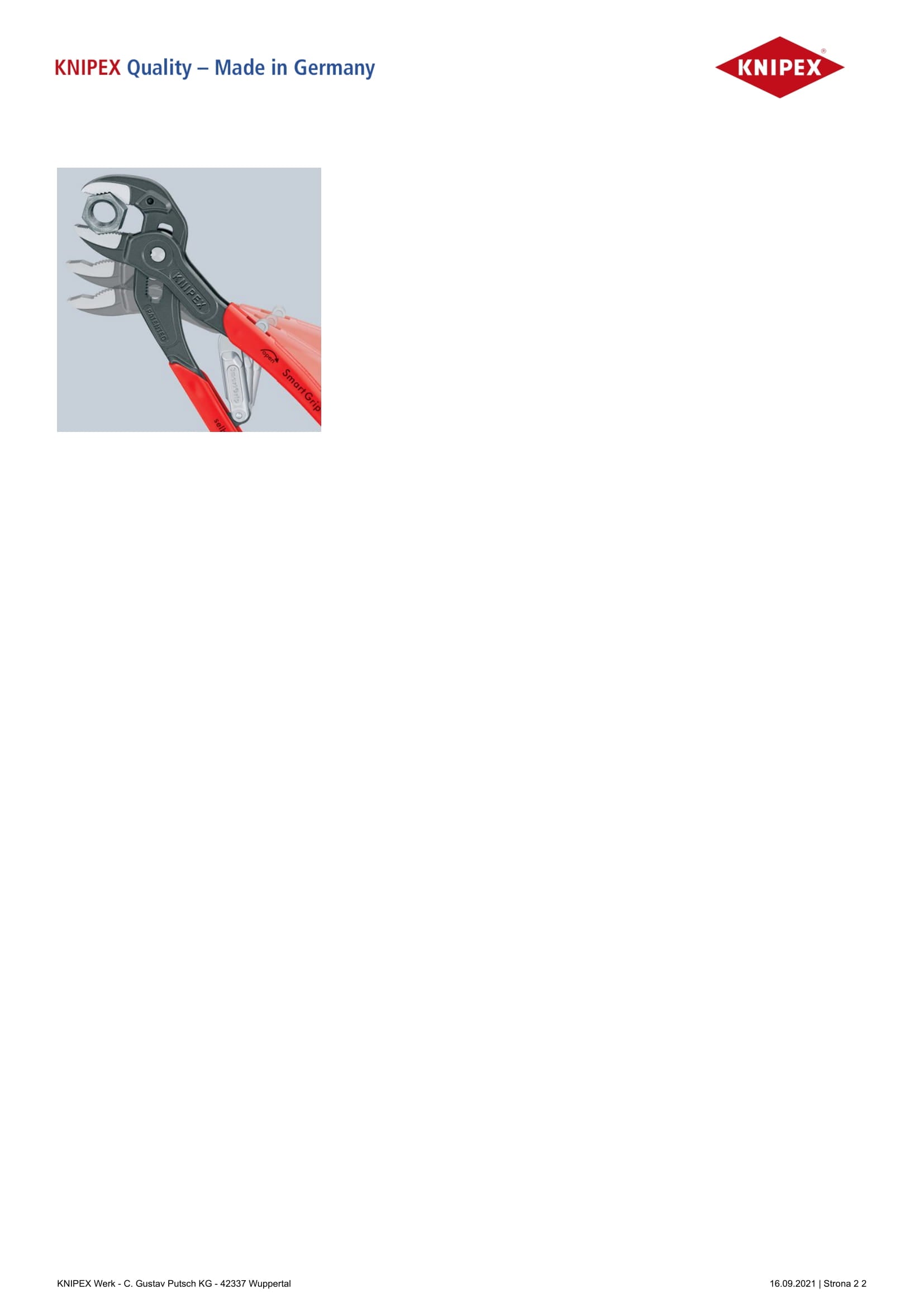 Pinza per tubi Smartgrip 250mm