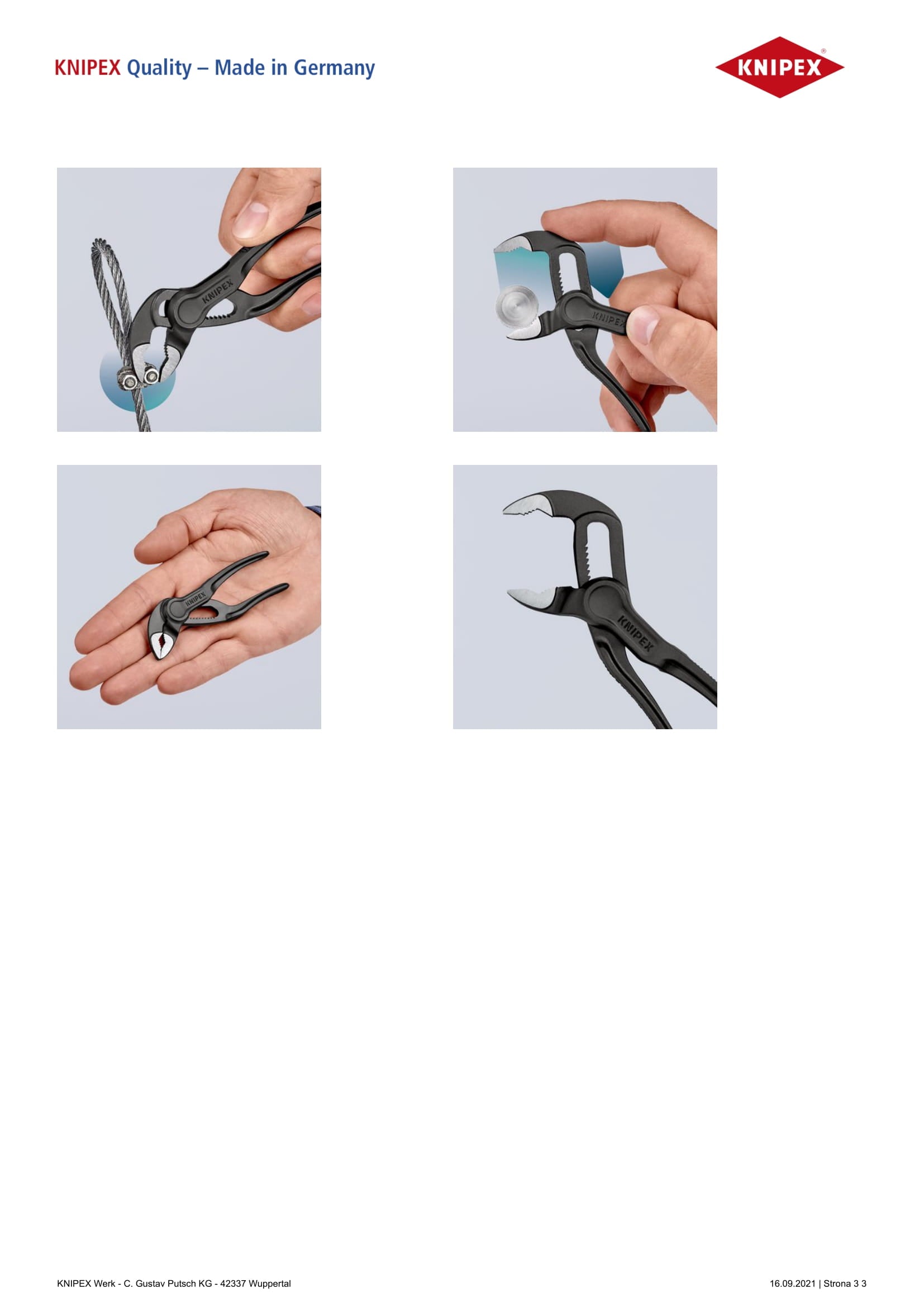 Pinza per tubi Cobra 100mm