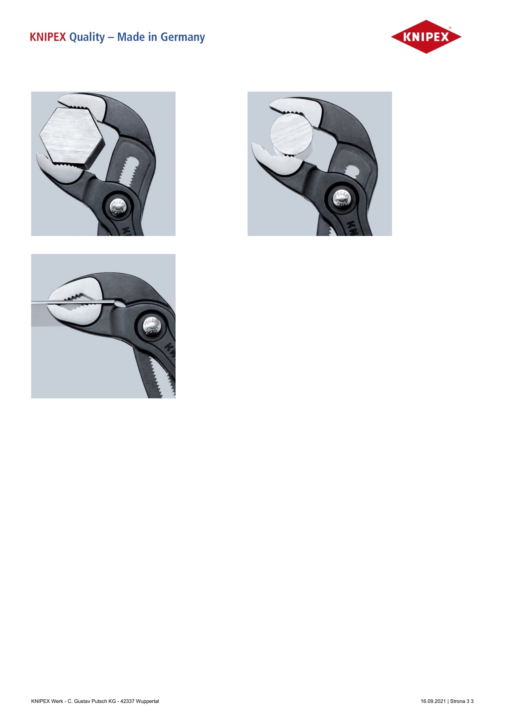 Pinza per tubi Cobra 250mm