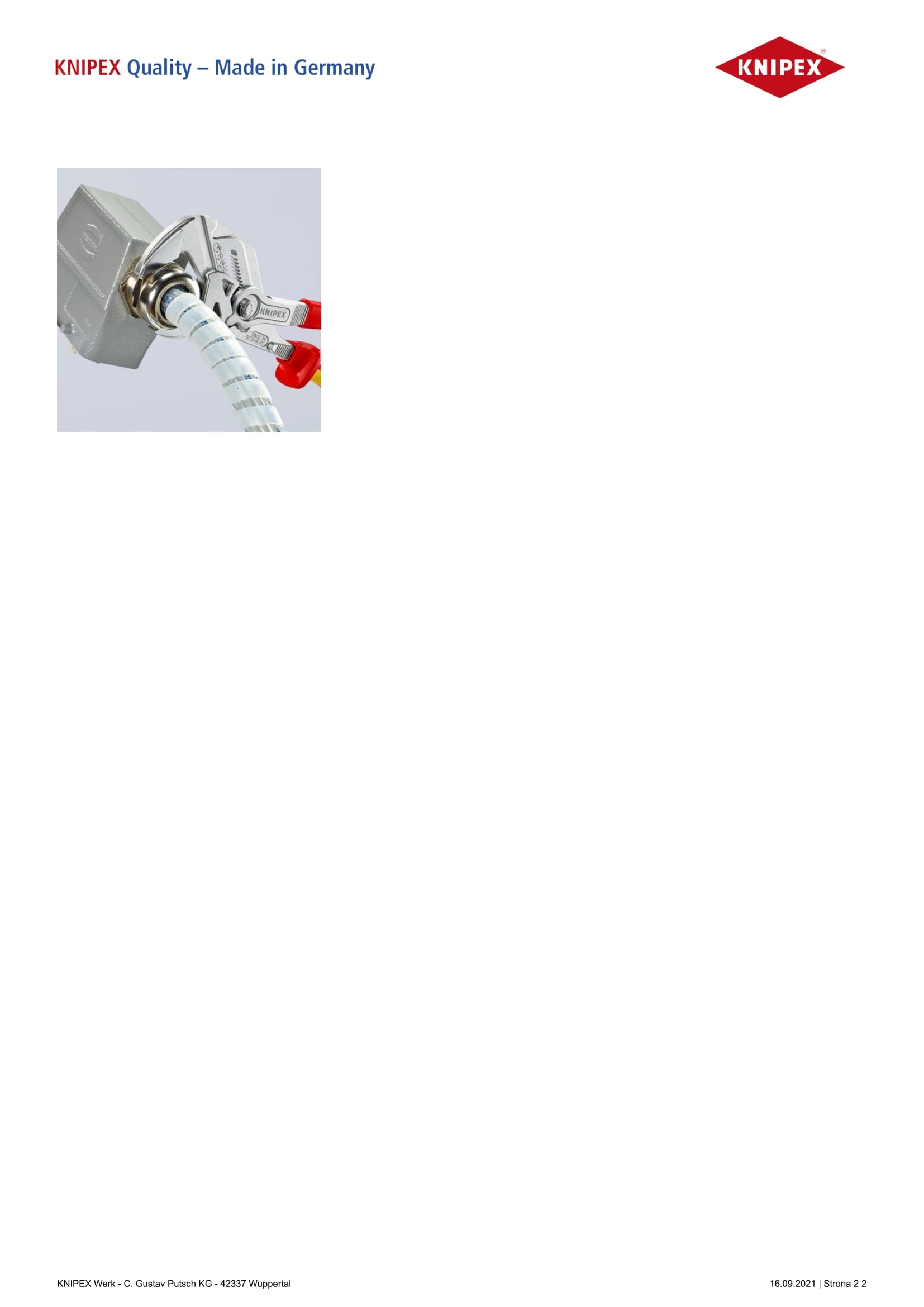 Pinza chiave 250mm Vde 1000v