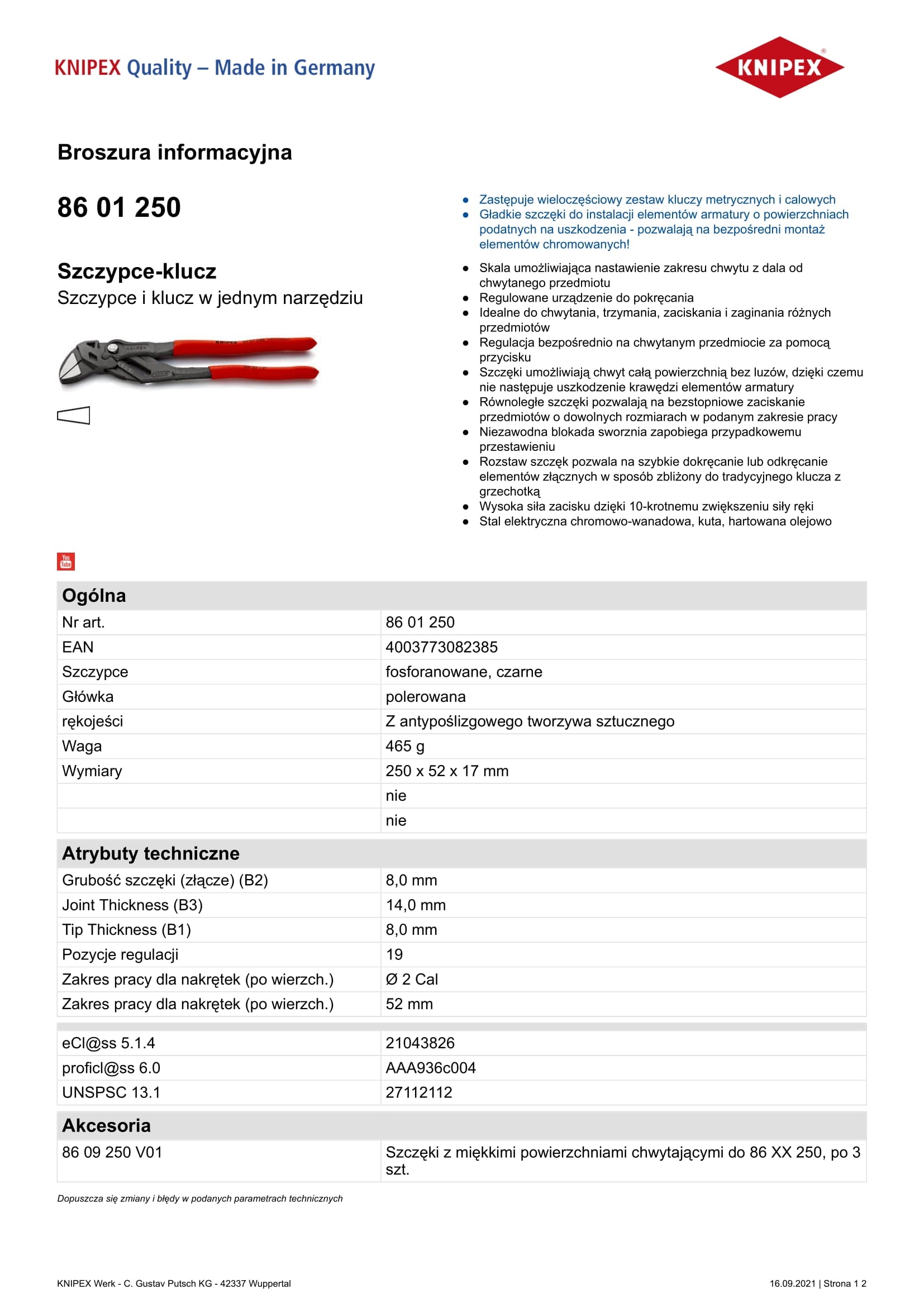 Oxidierter Zangenschlüssel 250 mm