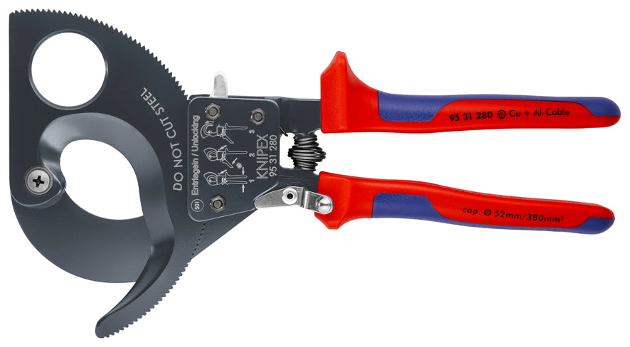 Kabelskärare 280 mm spärrmekanism
