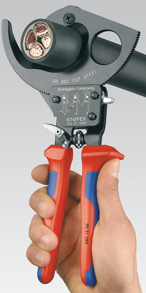 Cable Cutter 280mm Ratchet Mechanism