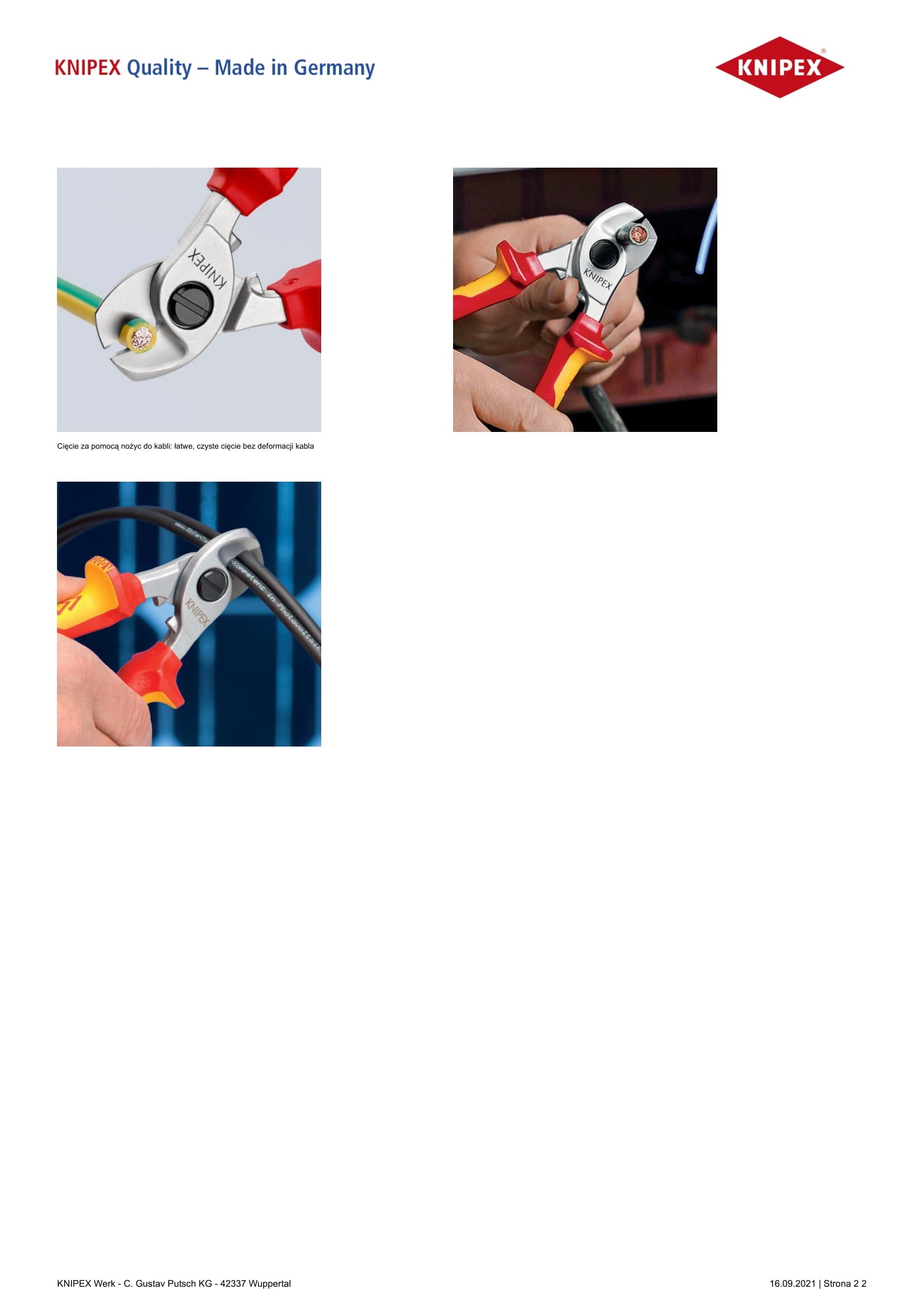 Insulated Cable Cutters 1000v 165mm
