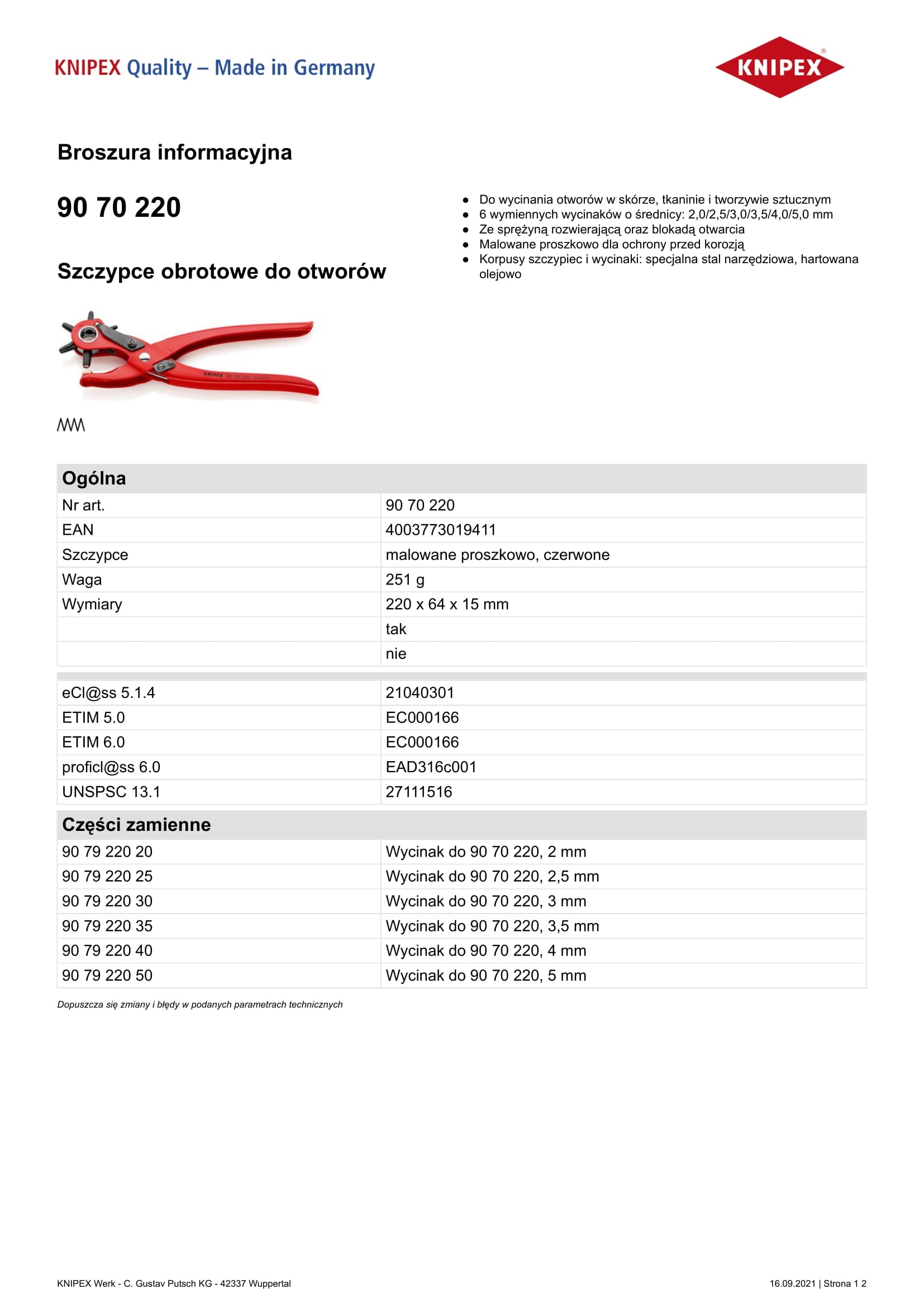 220 mm torentjepons