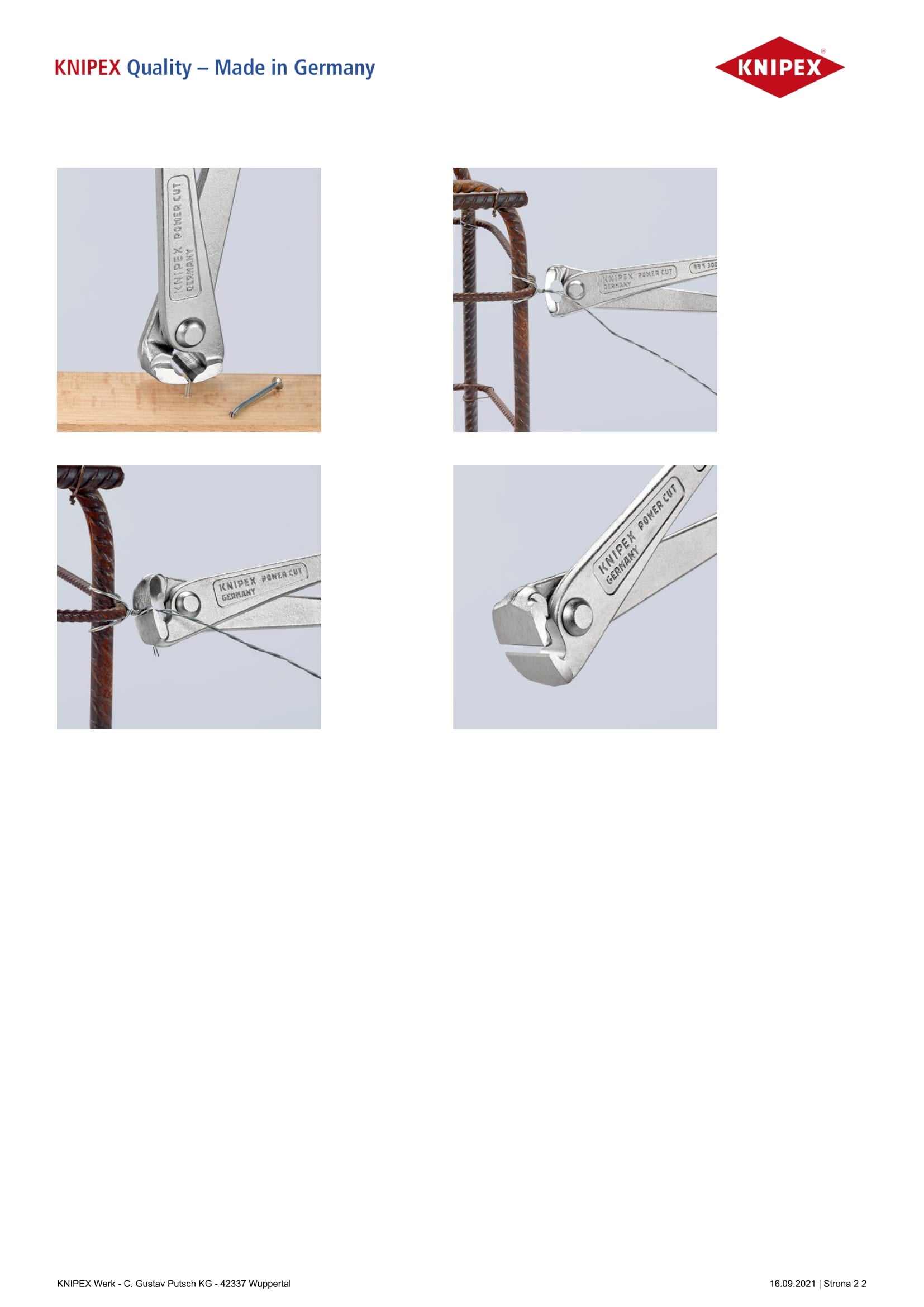 Pinzas de construcción galvanizadas con relación aumentada de 300 mm