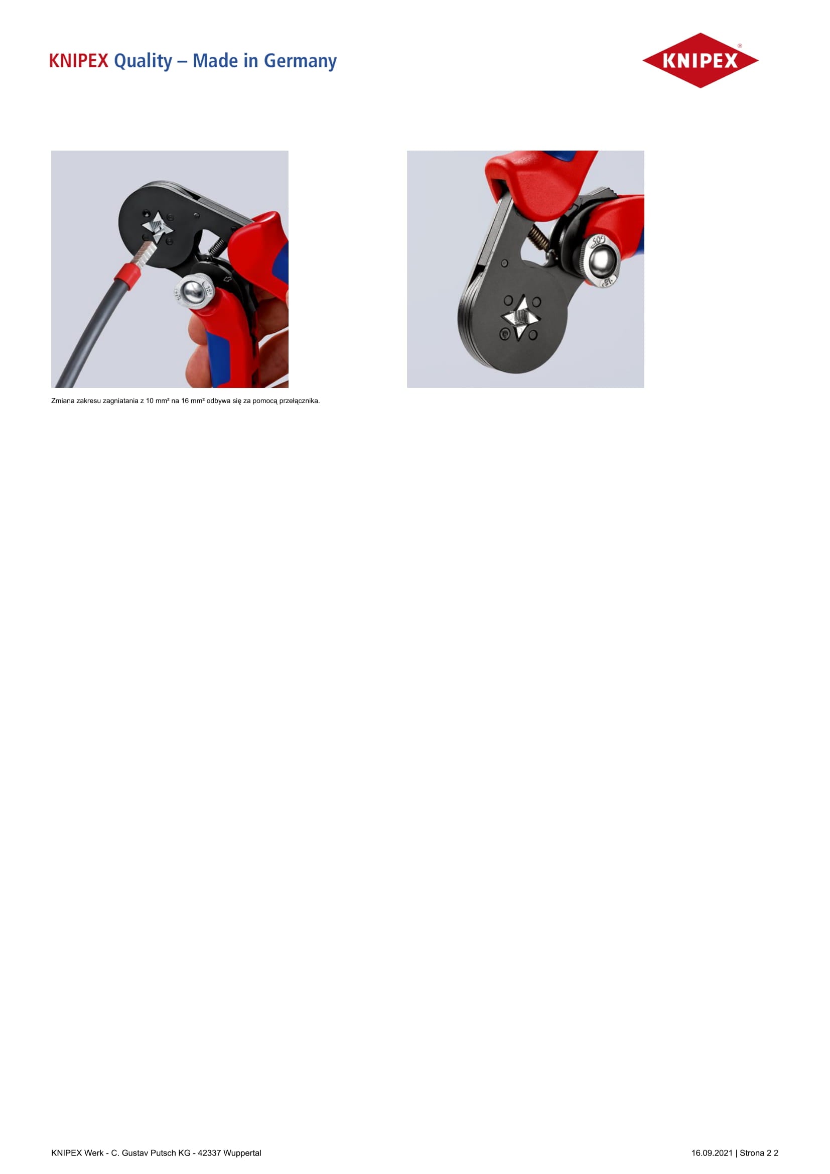 Self-adjusting 180mm Sleeve Crimping Pliers