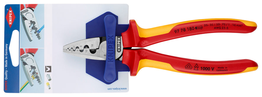 Pinza per crimpare da 180 mm
