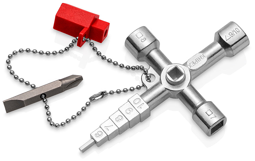Chaves multifuncionais para gabinetes de controle Twinkey